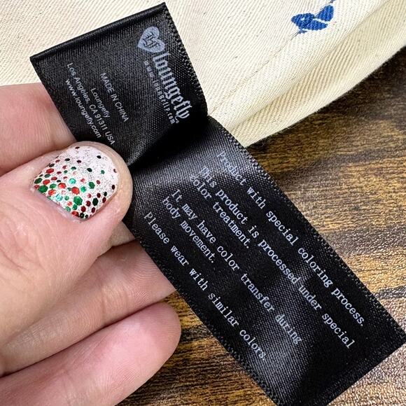 Disney x Loungefly Heart Logo Little Mermaid Ariel Bleached Canvas Denim Tote - Picture 10 of 14